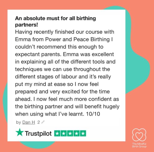 🌟🌟🌟🌟🌟 for Emma, our wonderful  Mindful Birth Group® teacher in Leeds!

Birth partners are encouraged to join group and private classes as it’s important that they understand the options, mind and body connection in order to be able to fully support in the lead up to and on the day 💫.

Book your course today via the link in the bio 🧡