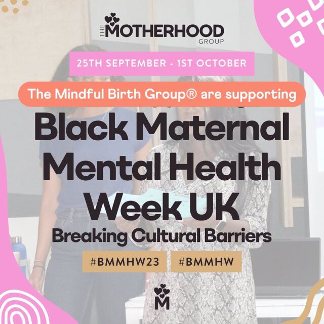 Today sees the start of Black Maternal Mental Health week 2023. 

This years theme is ‘Breaking Cultural Barriers’ which aims to shine a spotlight on the unique challenges faced during perinatal and postpartum periods 

We will be showing our ongoing solidarity by attending and participating in the various events and webinars taking place across the week and doing our part to eradicate barriers to mental health care for Black and Brown mothers and parents.

Swipe across to learn more about @themotherhoodgroup events and how they suggest you can also show solidarity this week, and on an ongoing basis too.

Head to the link in our bio for more information and to sign up to the events, we hope to see you there 🧡

#BMMHW23 #BMMHW #BlackMaternalMentalHealthUK