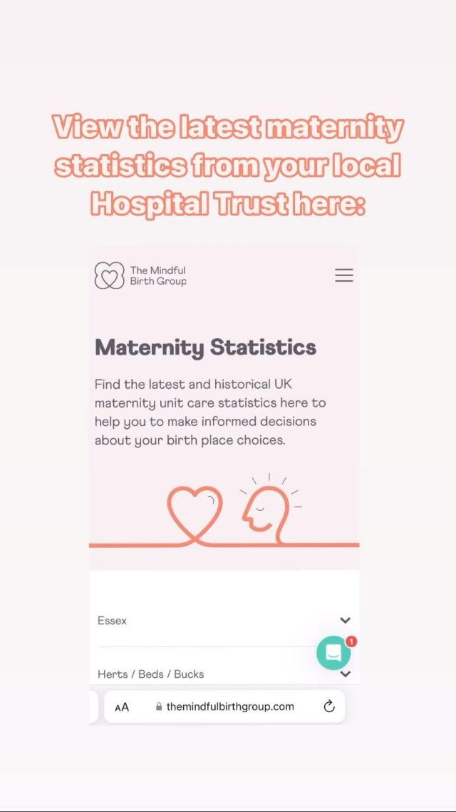 We’ve set up a space on our website where we will share up to one year of maternity statistics for each hospital Trust across the UK. It is still work in progress, but we have 20 Trusts available to view/compare now! 

We source these infographics via local MVP’s and Facebook pages which is time consuming for someone to do, so we hope it will help to have them all in one place for expectant parents, doulas, antenatal educators… anyone coming into contact with local maternity services. 

Thank you to our wonderful teaching team who are helping us to keep it up to date too!

This information can be helpful for expectant parents who may live close to more than one hospital and who need to make an informed decision on their care. It can also help to gain an idea of the Trust’s approach to different types of birth and form a basis for conversation between yourself and your midwife/consultant. 

The statistics are a piece of the picture but contribute to making informed decisions about your care. 

If your Trust is not yet listed but you would like to see the statistics sooner rather than later, please send us a DM and we’ll prioritise your Trust. 

View the stats here: https://www.themindfulbirthgroup.com/parents/maternity-statistics-uk/

#maternitystatistics #maternityvoicespartnership #knowledgeispower